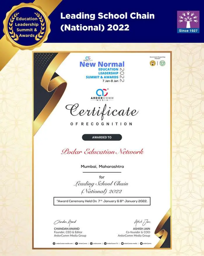 Leading School Chain (National) 2022 - ArdorComm Media Group - 2022