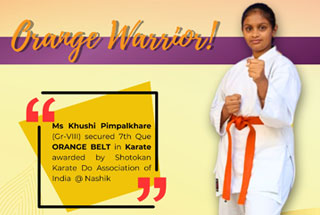 Orange Belt in Karate Competition - 2024