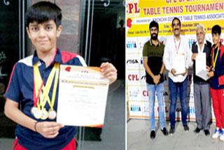 The  District level champion of Table tennis - 2024