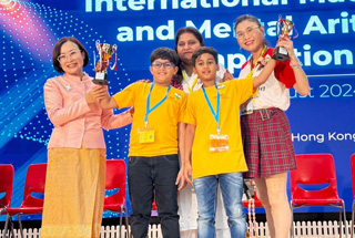 Students of Podar International School, Chalisgaon - Yatharth Jain, Vineet Jain, and Riddhi Morankar as made remarkable achievements in the Abacus & Mental Arithmetic exam in Hong Kong.