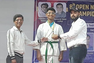 Master Arin Ghosh got Gold medal National Taekwondo Championship Pune - 2024