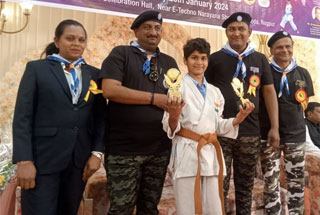 Achievement in state level open karate championship - 2024