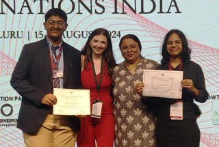 Students from Podar International School Sangli excelled at the 14th HMUN India conference in Bengaluru. Omkar Kumbhar & Anushka Limaye received Prestigious Awards.