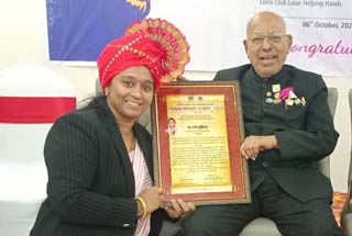 Principal Madam Honored with Lions Narayan Award - 2024